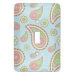 Blue Paisley Light Switch Cover (Single Toggle)