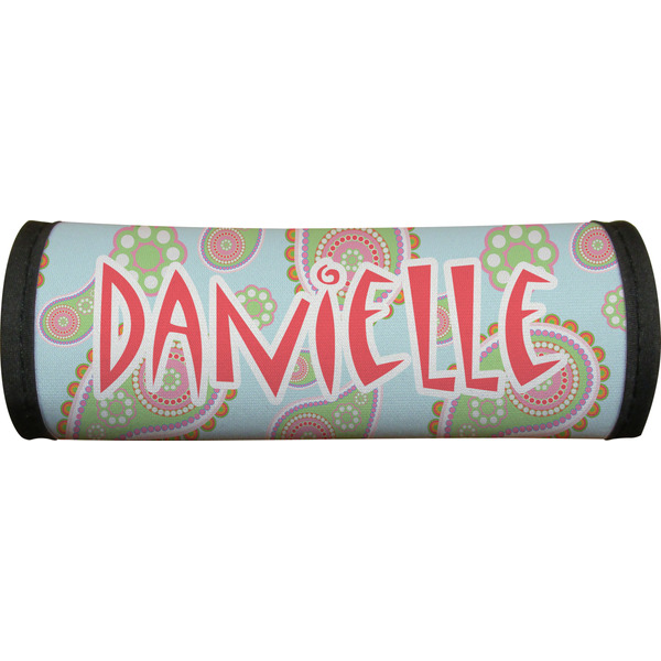 Blue Paisley Luggage Handle Wrap