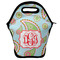 Blue Paisley Lunch Bag - Front