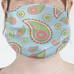 Blue Paisley Face Mask Cover