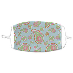 Blue Paisley Adult Cloth Face Mask - XLarge