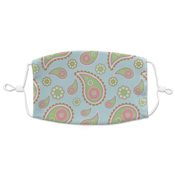 Custom Blue Paisley Adult Cloth Face Mask - XLarge