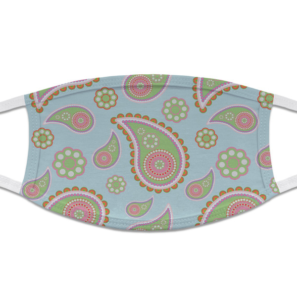 Custom Blue Paisley Cloth Face Mask (T-Shirt Fabric)