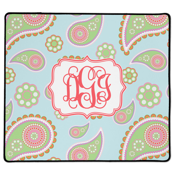 Custom Blue Paisley XL Gaming Mouse Pad - 18" x 16" (Personalized)