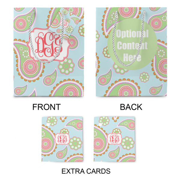 Blue Paisley Medium Gift Bag - Approval