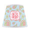 Blue Paisley Poly Film Empire Lampshade - Front View