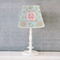 Blue Paisley Poly Film Empire Lampshade - Lifestyle