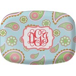 Blue Paisley Melamine Platter (Personalized)
