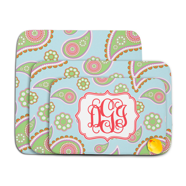 Blue Paisley Memory Foam Bath Mat - MAIN PARENT