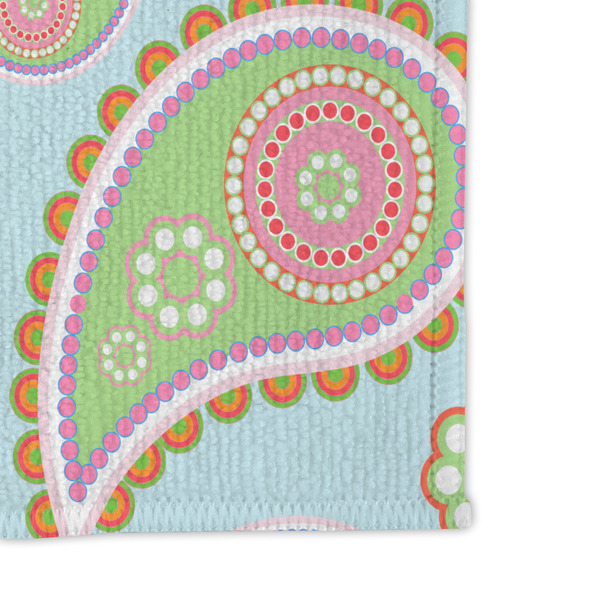 Blue Paisley Microfiber Dish Rag - DETAIL