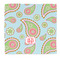 Blue Paisley Microfiber Dish Rag - Front/Approval