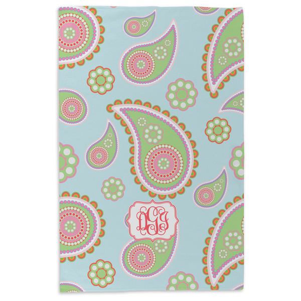 Blue Paisley Microfiber Dish Towel - APPROVAL