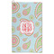 Blue Paisley Microfiber Golf Towel - Large (Personalized)
