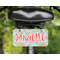Blue Paisley Mini License Plate on Bicycle - LIFESTYLE Two holes