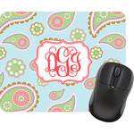 Blue Paisley Rectangular Mouse Pad (Personalized)