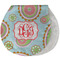 Blue Paisley Burp Pad - Velour w/ Monogram