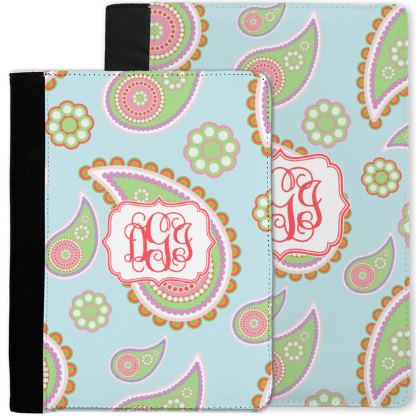 Blue Paisley Notebook Padfolio - MAIN