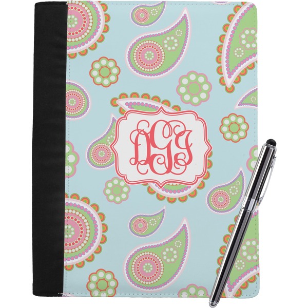 Blue Paisley Notebook Padfolio