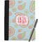 Blue Paisley Notebook Padfolio - Large w/ Monogram