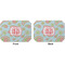 Blue Paisley Octagon Placemat - Double Print Front and Back
