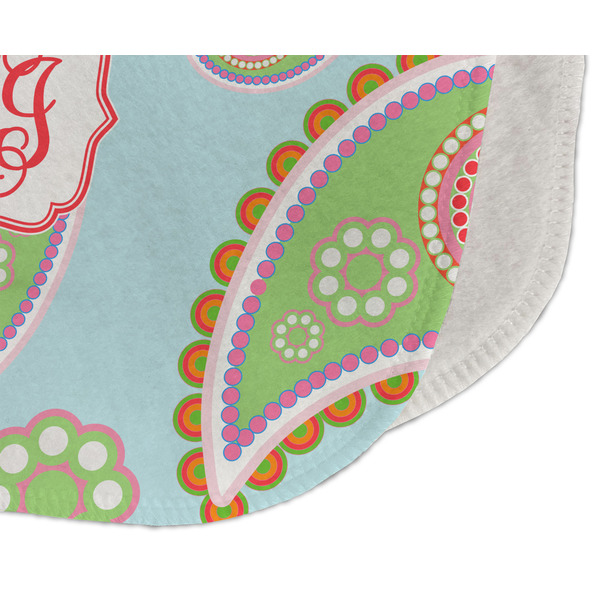 Blue Paisley Old Burp Detail