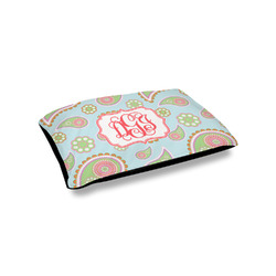 Blue Paisley Outdoor Dog Bed - Small (Personalized)