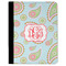 Blue Paisley Padfolio Clipboards - Large - FRONT
