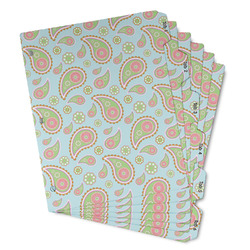 Blue Paisley Binder Tab Divider - Set of 6 (Personalized)