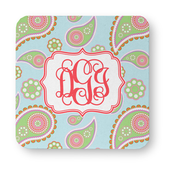 Blue Paisley Paper Coasters - Approval