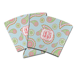 Blue Paisley Party Cup Sleeve (Personalized)