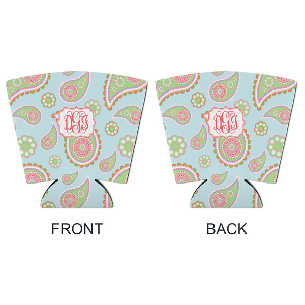 Blue Paisley Party Cup Sleeves - with bottom - APPROVAL