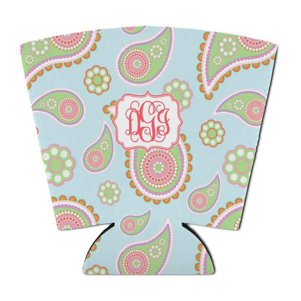 Custom Blue Paisley Party Cup Sleeve - with Bottom (Personalized)