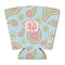 Blue Paisley Party Cup Sleeves - with bottom - FRONT