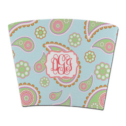 Blue Paisley Party Cup Sleeve - without bottom (Personalized)