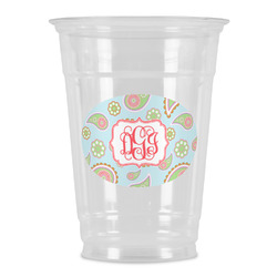 Blue Paisley Party Cups - 16oz (Personalized)