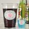 Blue Paisley Party Cups - 16oz - In Context