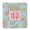 Blue Paisley Party Favor Gift Bag - Gloss - Front
