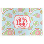 Blue Paisley Disposable Paper Placemats (Personalized)
