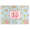 Blue Paisley Disposable Paper Placemats (Personalized)