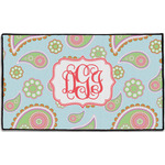Blue Paisley Door Mat - 60"x36" (Personalized)