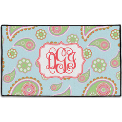Blue Paisley Door Mat - 60"x36" (Personalized)