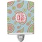 Blue Paisley Ceramic Night Light (Personalized)