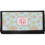 Blue Paisley Canvas Checkbook Cover (Personalized)