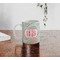 Blue Paisley Personalized Coffee Mug - Lifestyle