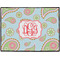 Blue Paisley Personalized Door Mat - 24x18 (APPROVAL)