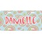Blue Paisley Personalized Front License Plate