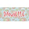 Blue Paisley Front License Plate (Personalized)
