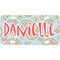Blue Paisley Personalized Mini License Plate