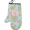 Blue Paisley Left Oven Mitt (Personalized)