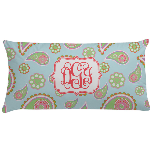 Custom Blue Paisley Pillow Case - King (Personalized)